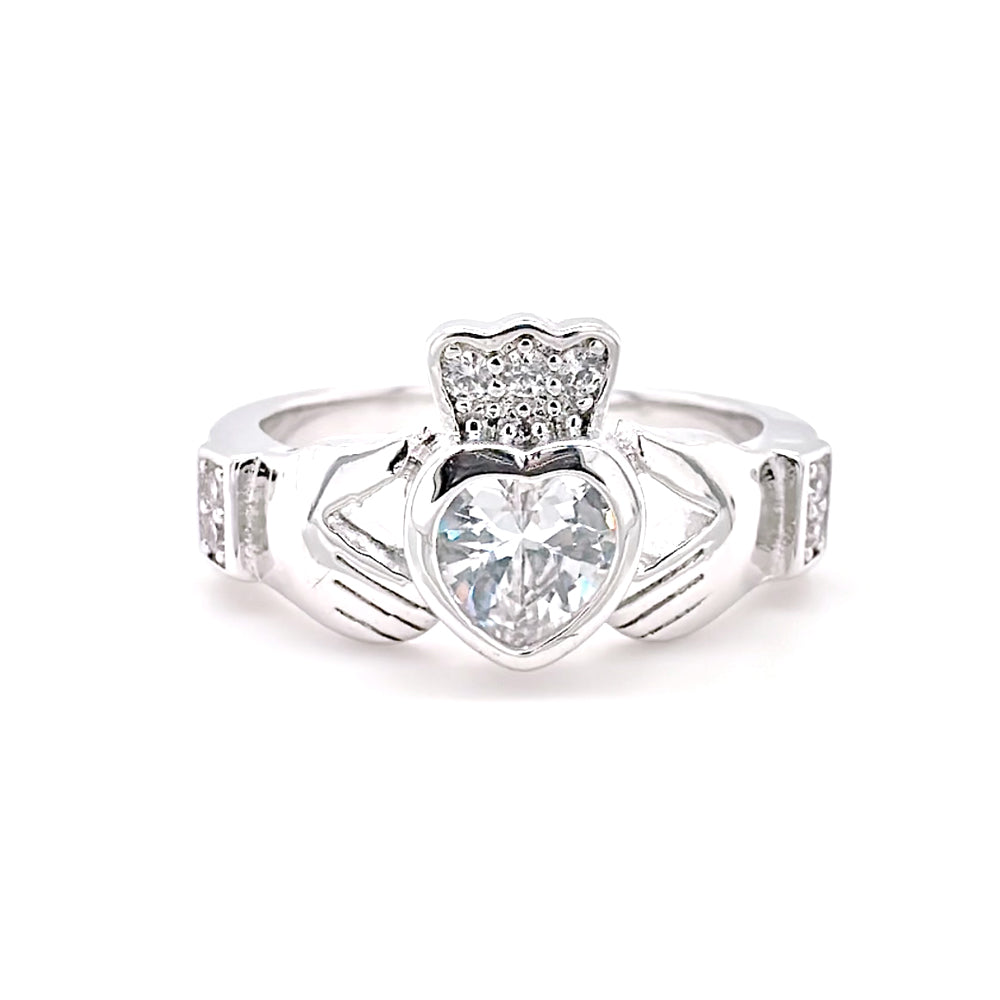 BMR53014WH - Heart Halo - Engagemet Ring