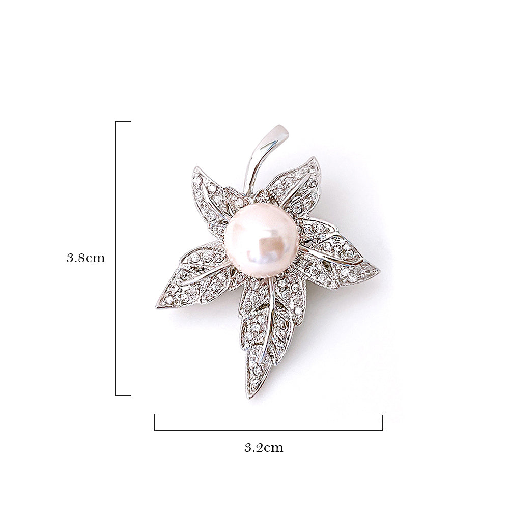 BMC60037 - Maple Pearl - Brooch