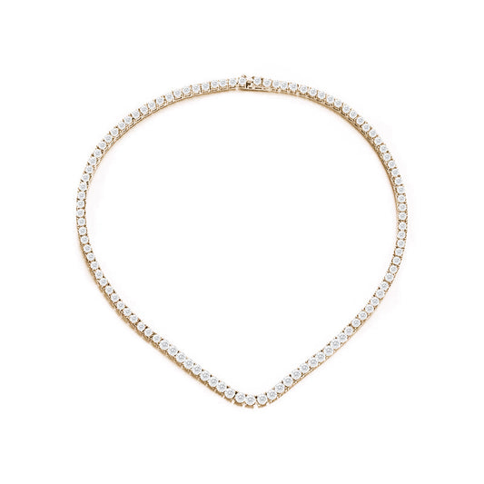 BMN5315 - Grace Shines CZ Simple Necklace - Tennis Necklace