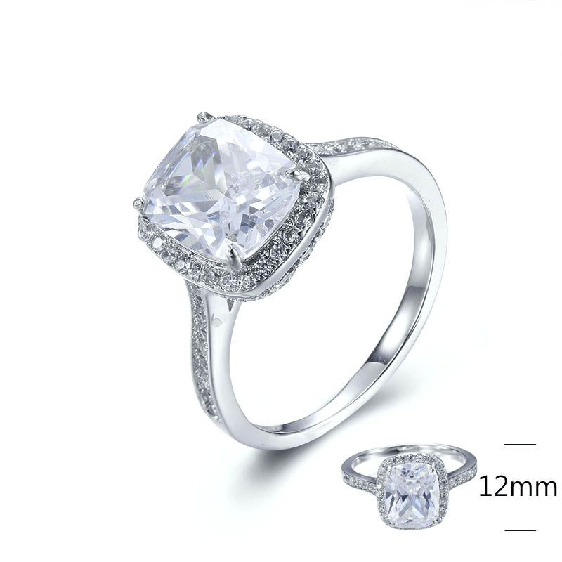 BMR53006WH - Cushion Cut Halo - Engagemet Ring