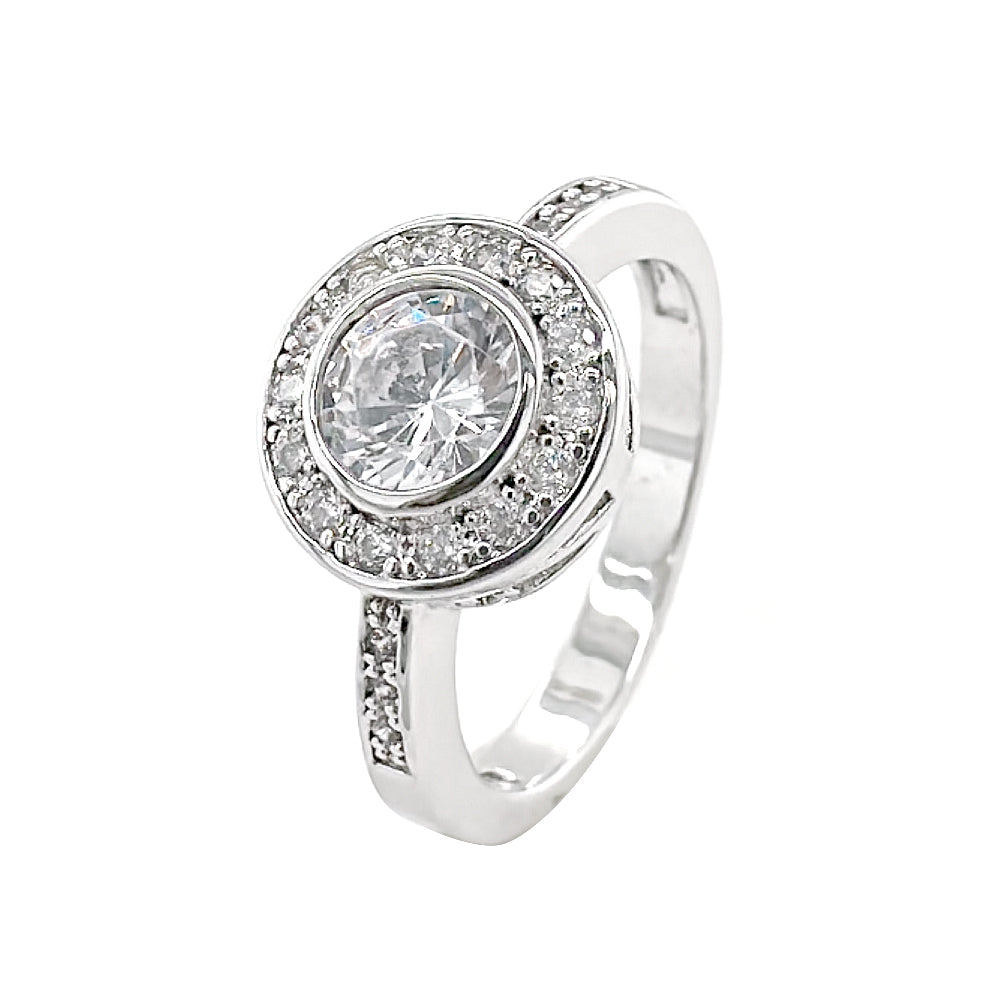 BMR53118 - Round Cut Halo - Engagemet Ring
