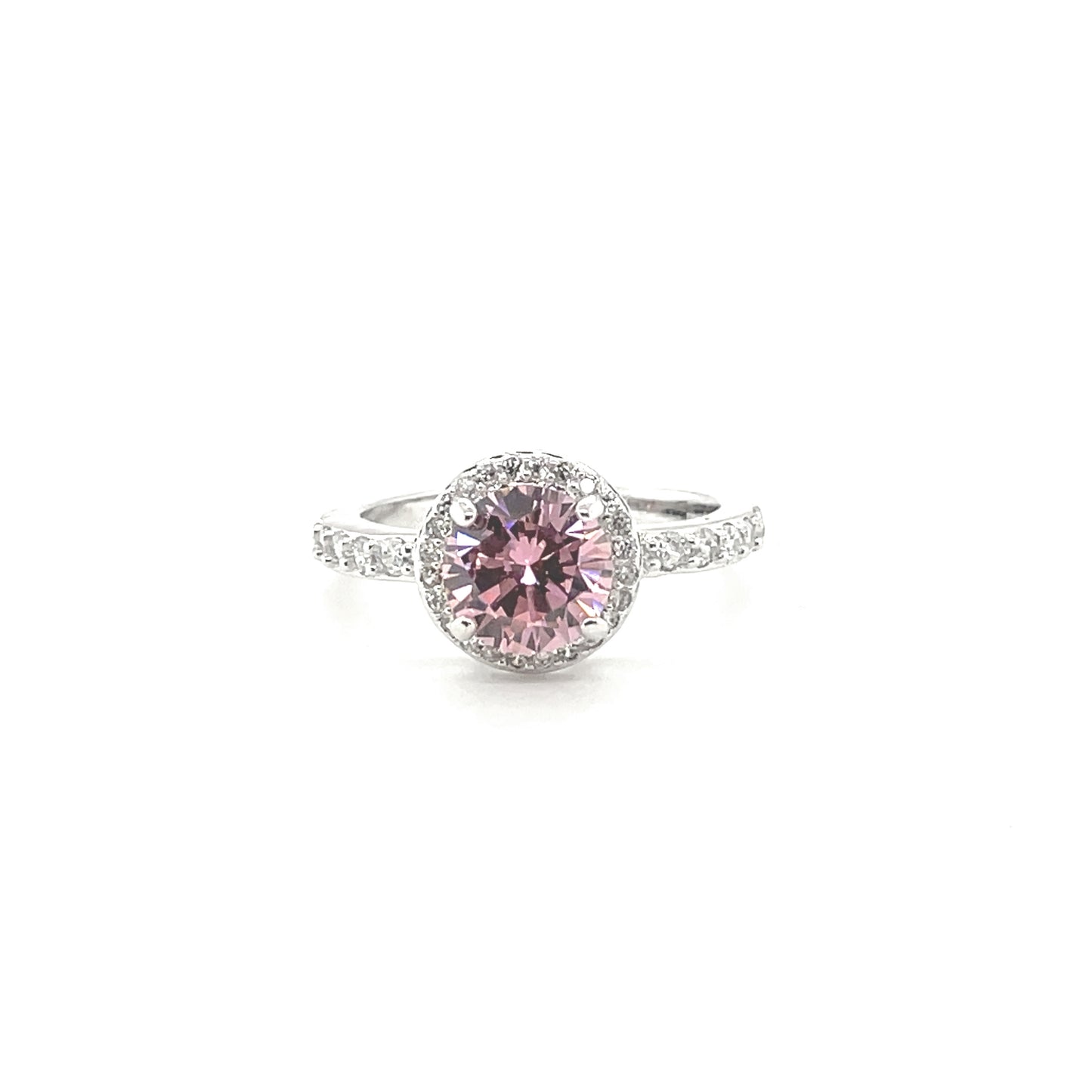 BMR14810PK - Round Cut Halo - Engagemet Ring