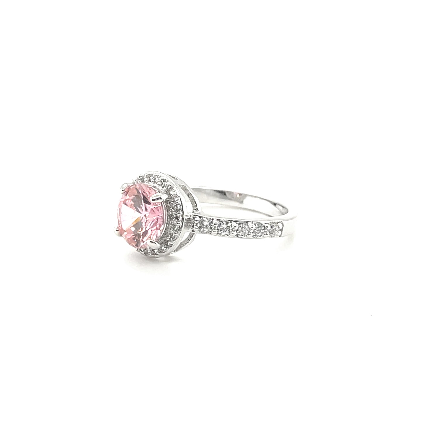 BMR14810PK - Round Cut Halo - Engagemet Ring