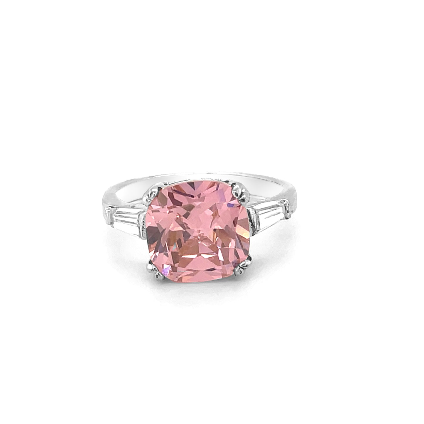 BMR24109PK - Cushion Cut Solitaire Stone - Engagemet Ring