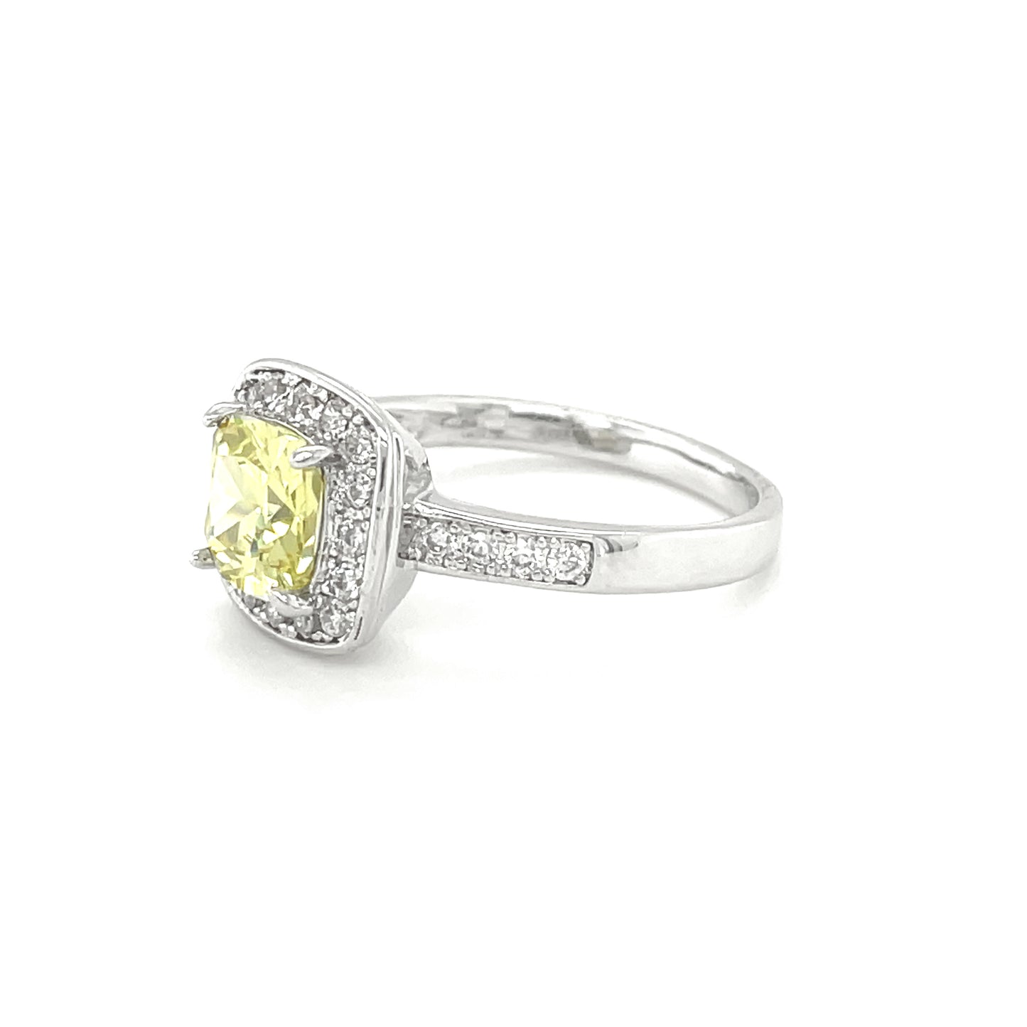 BMR24386OY - Cushion Cut Halo - Engagemet Ring