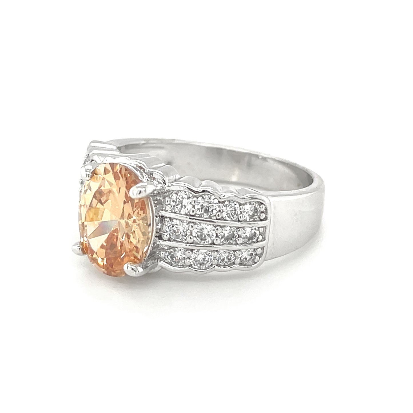 BMR25273CP - Oval Cut Solitaire Stone - Engagemet Ring