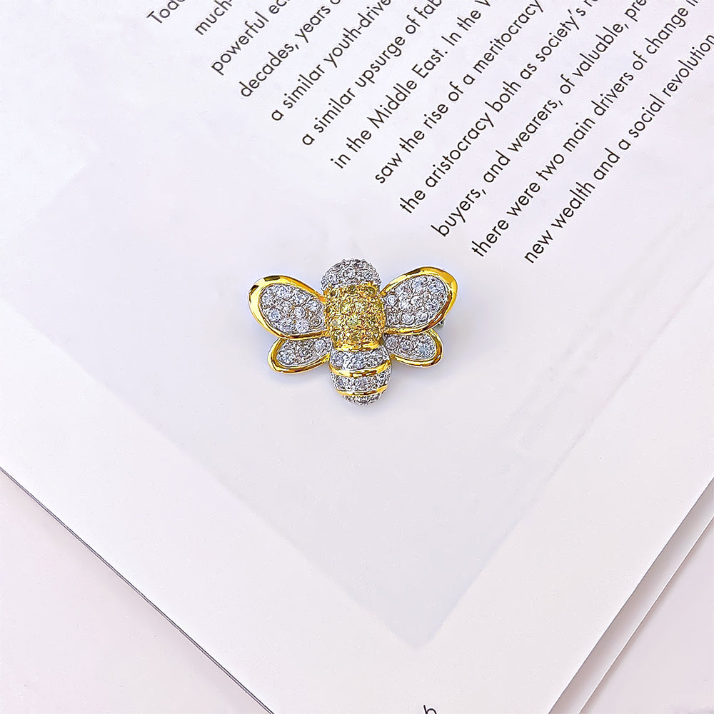 BMC60227 - Secret Garden Two Tone Bumble Bee - Brooch