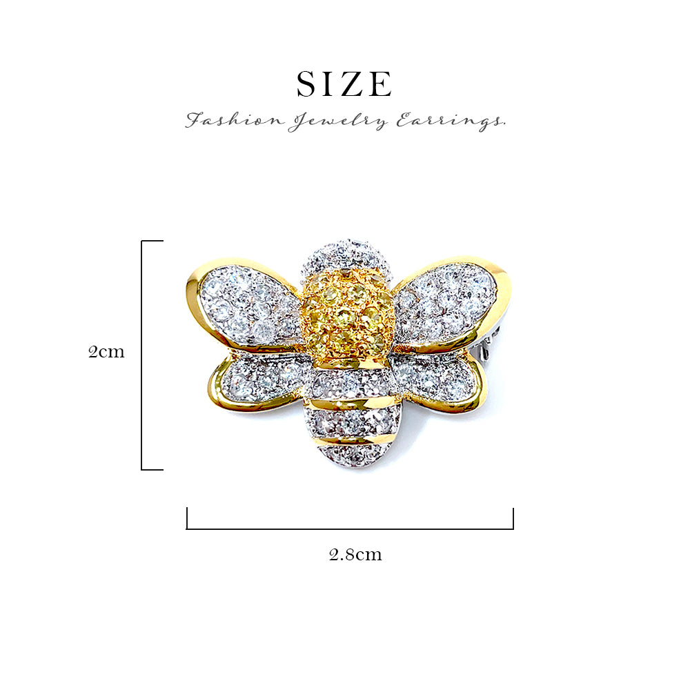 BMC60227 - Secret Garden Two Tone Bumble Bee - Brooch