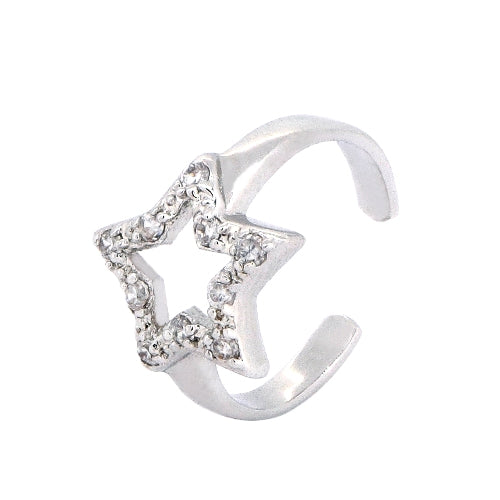 SR63508 - Pave Star - Delicate Ring