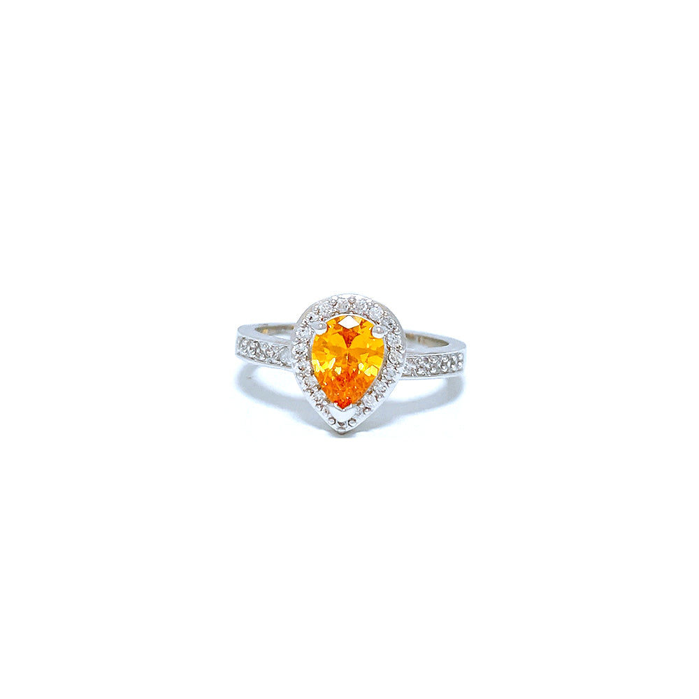 BMR84245YL - Pear Shape Halo - Engagemet Ring