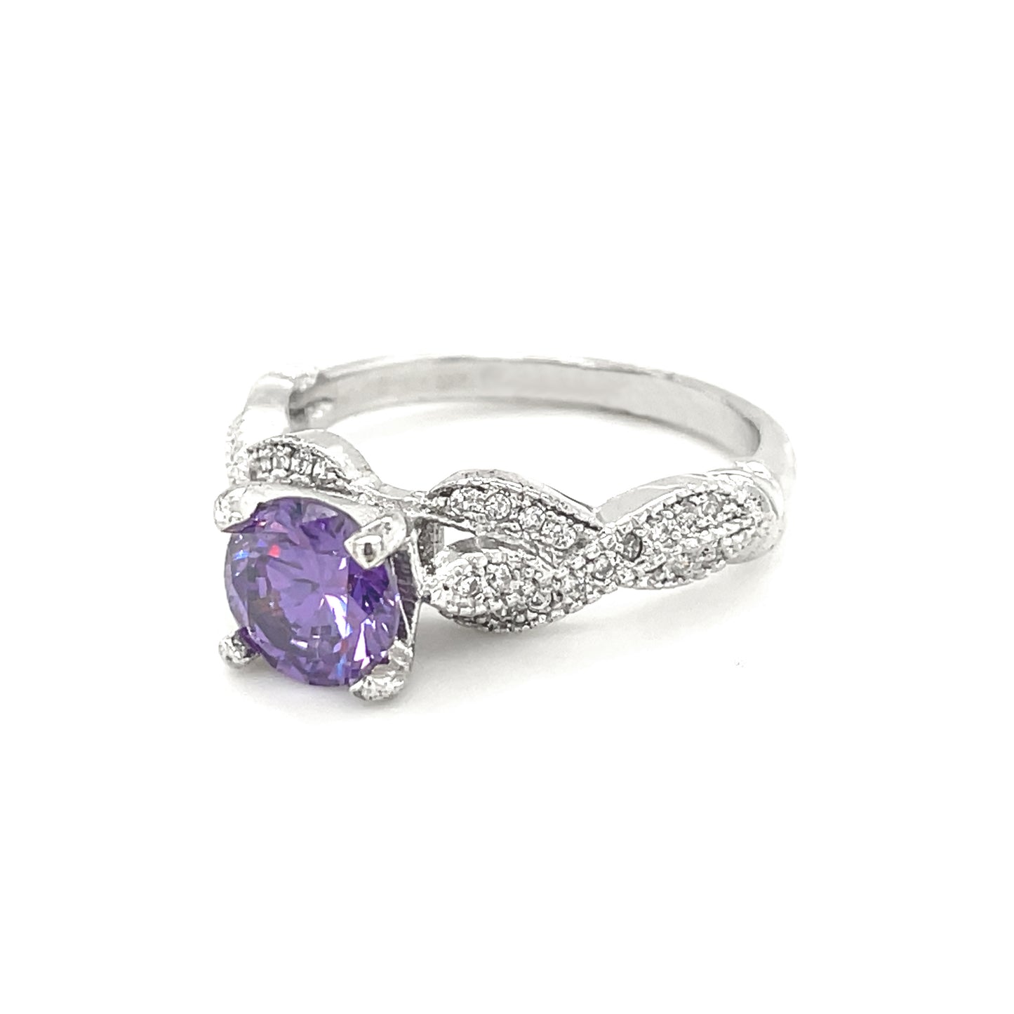 BMR84258PR - Round Cut Halo Flower - Engagemet Ring