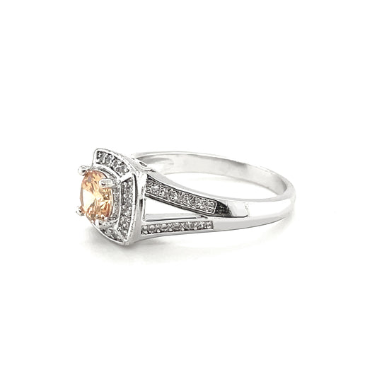 BMR84259CP - Round Cut Halo - Engagemet Ring