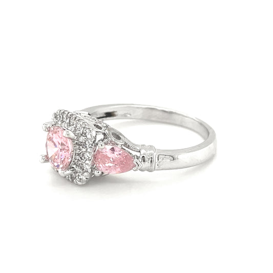 BMR84751PK - Round Cut Triple Contrast - Engagemet Ring