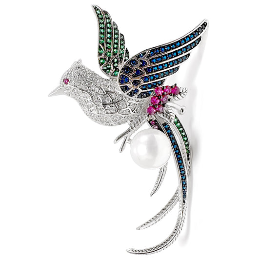 BMC88125 - Explosive European - Style Beautiful Bird - Brooch