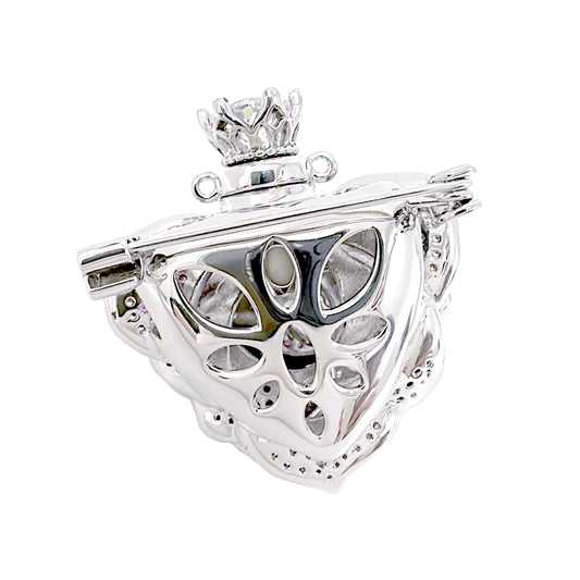 BMC88127 - Color Rose Perfume Bottle - Brooch