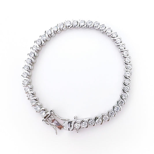 BMB60088 - Round Cz In Series Bracelet - Bracelet