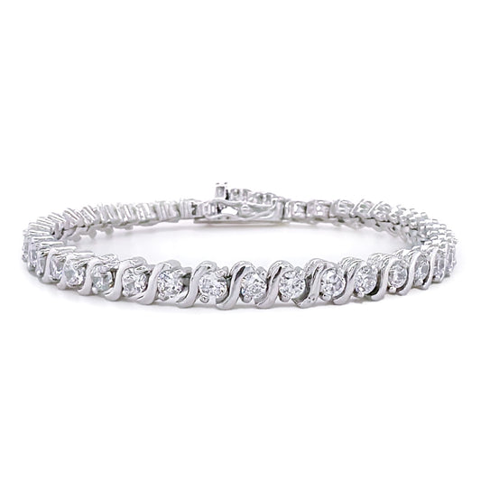 BMB60088 - Round Cz In Series Bracelet - Bracelet