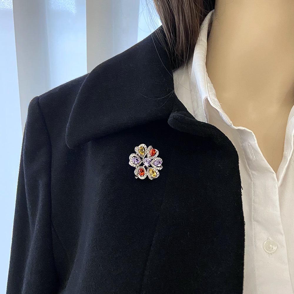 BMC60214 - Mix Color Petal - Brooch