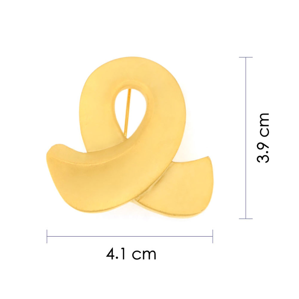 BMC60228 - Cross Matte Brass - Brooch