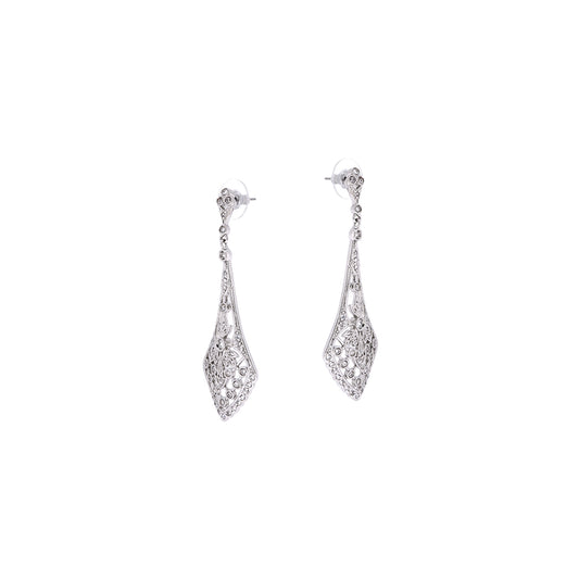 BME60375 -Vintage Teardrop Chandelier Statement Earrings - Drop Earrings