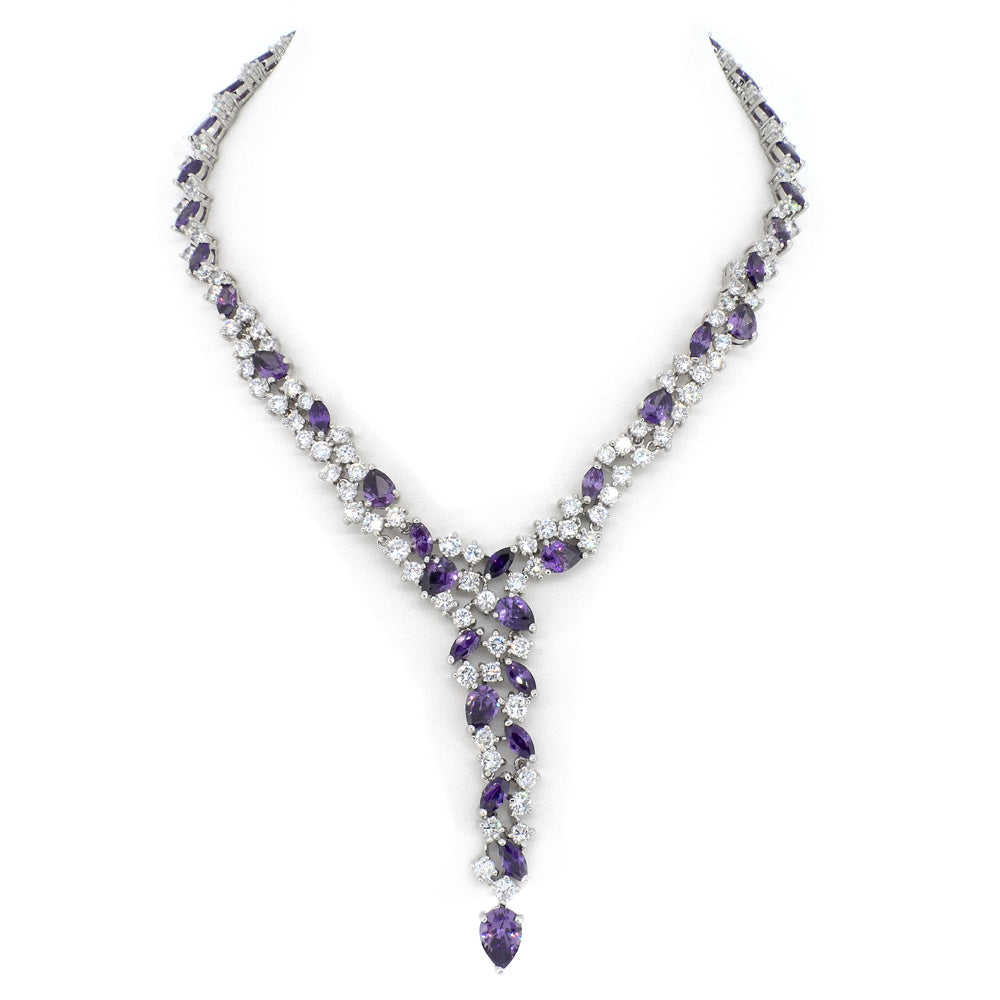 BMN80177 - Fancy Cluster Y - Statement Necklace