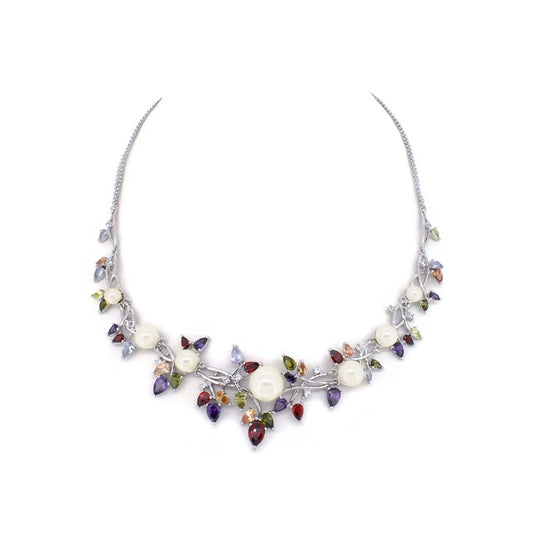 BMN98405 - Shell Pearl Necklace - Statement Necklace