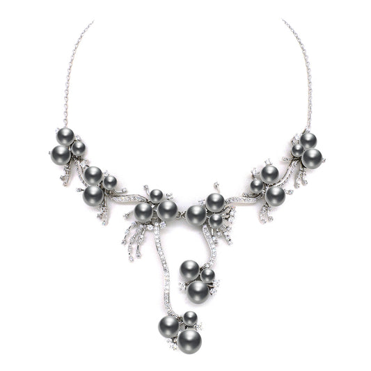 BMN98570 - Shell Pearl Necklace - Statement Necklace