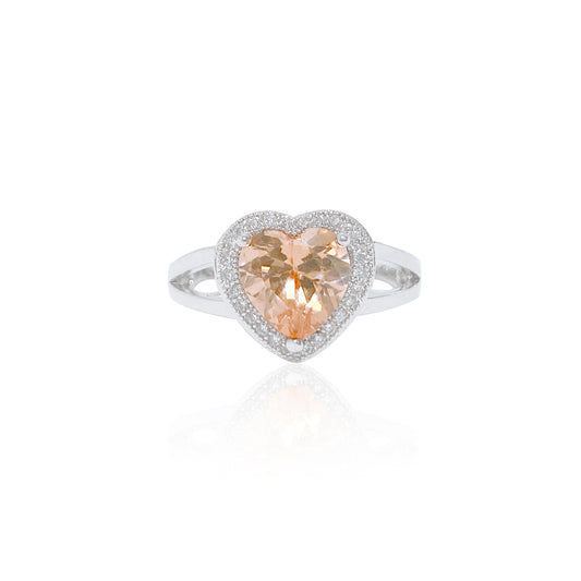 BMR10732CP - Heart Halo - Engagemet Ring