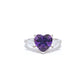 BMR33755 - Heart Solitaire Stone - Engagemet Ring
