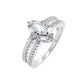 BMR53023WH - Marquise Cut Halo - Engagemet Ring