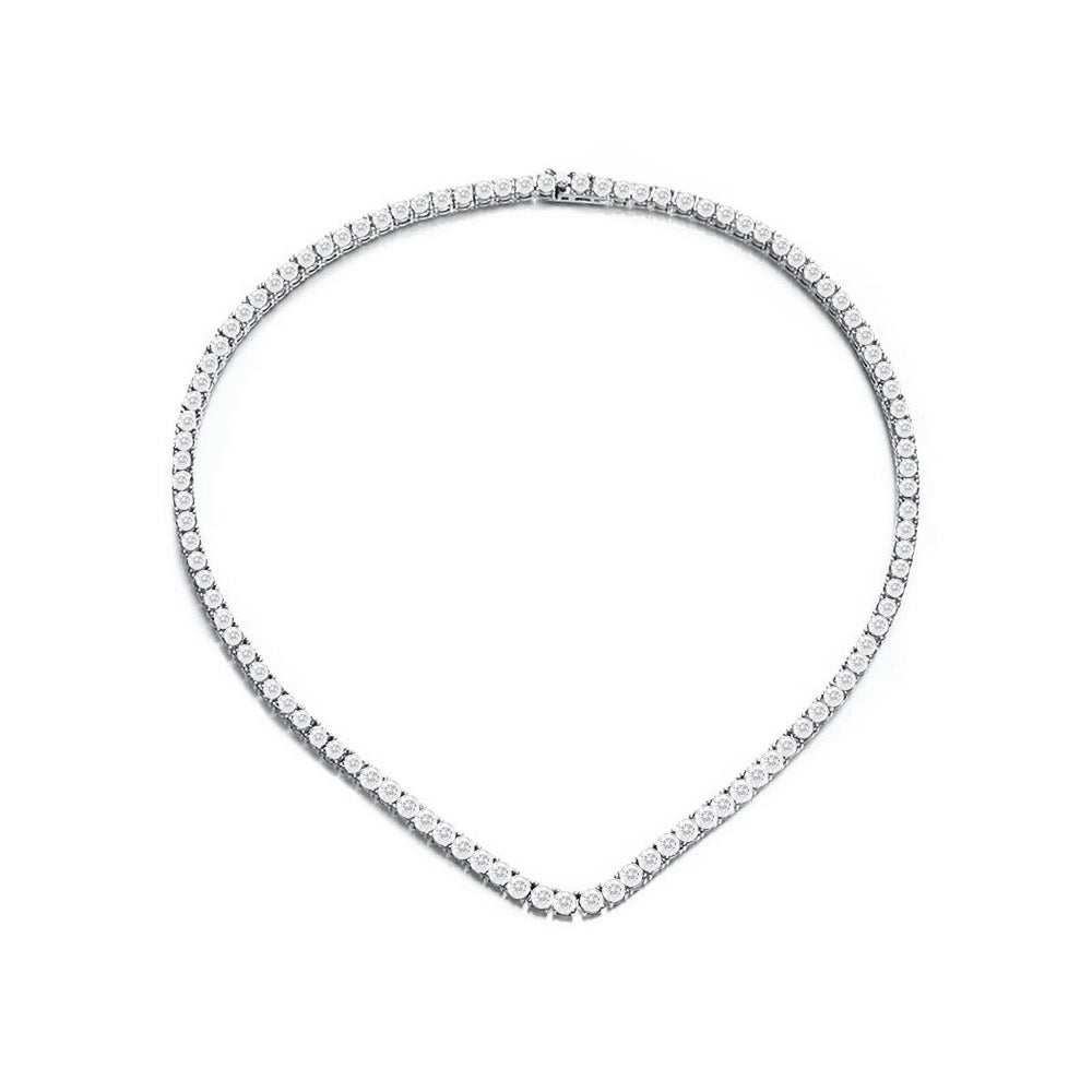 BMN5315 - Grace Shines CZ Simple Necklace - Tennis Necklace