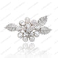 SC28293WP-Baroque Bloom | Vintage Floral 925 Silver Handcrafted Brooch with Irregular Pearl (Unisex)