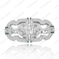 SC28198WH- Luxury   925 Sterling Silver Royal  Vintage brooch  Cubic Zirconia Jewelry For Wedding and Party  Event ,  Jewelry  for Women and Men