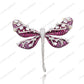 SC28331RC-Fuchsia Soar | Pink Dragonfly 925 Silver Handcrafted Brooch (Unisex)