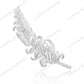 SC28279WH-Snow Feather | Elegant & Delicate 925 Silver Handcrafted Brooch (Unisex)