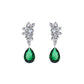 BME200654 - Teardrop Imitation Gemstone Pendant Earrings - Dangle Earrings
