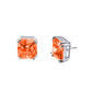 BME221934 -  Funky Cubic Zirconia Stud Solitaire Earrings (Square Fancy Cut) - Stud Earrings