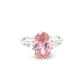 BMR33728WH - Oval Cut Solitaire Stone - Engagemet Ring