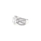 BMR60664WH - Round Cut Woven Band - Engagemet Ring