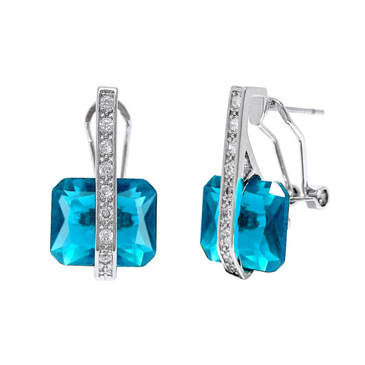 BME61840 -Art Deco Radiant Cut Earrings - Stud Earrings