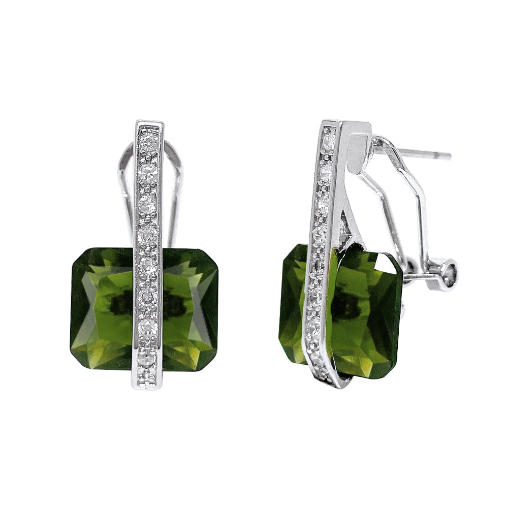 BME61840 -Art Deco Radiant Cut Earrings - Stud Earrings