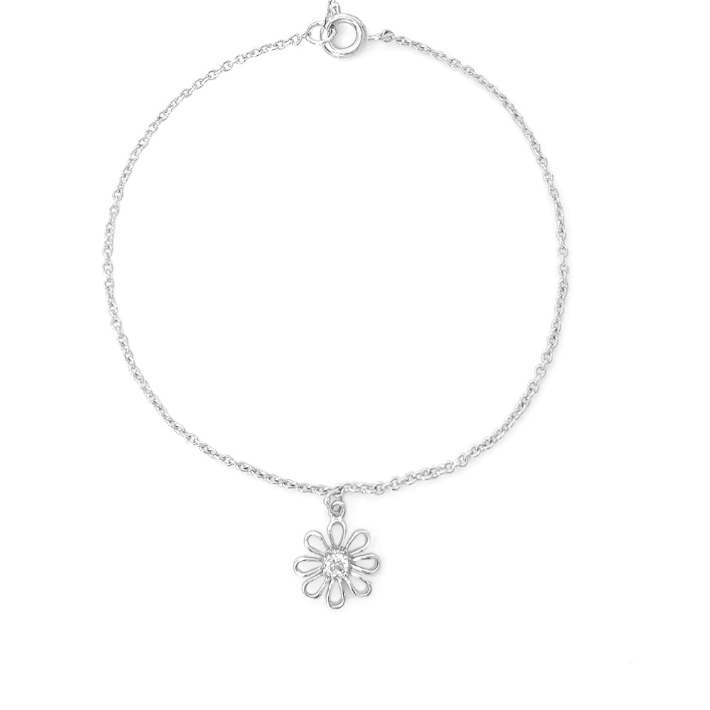 BMA69003 - Solitaire Flower - Anklet