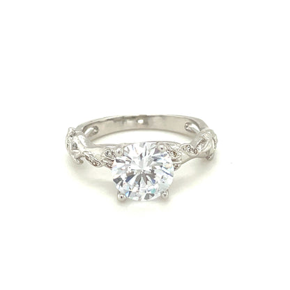 BMR74882WH - Round Cut Solitaire stone - Engagemet Ring