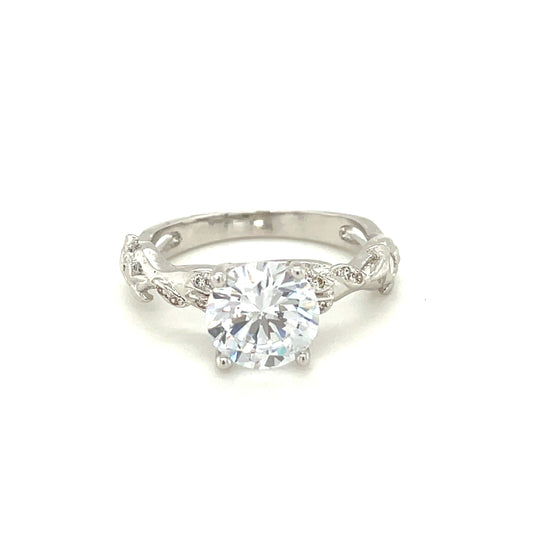 BMR74882WH - Round Cut Solitaire stone - Engagemet Ring