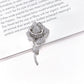 BMC80165 - White Rose - 2-in-1 Pendant Necklace Brooch