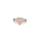BMR84640PK - Heart Halo - Engagemet Ring