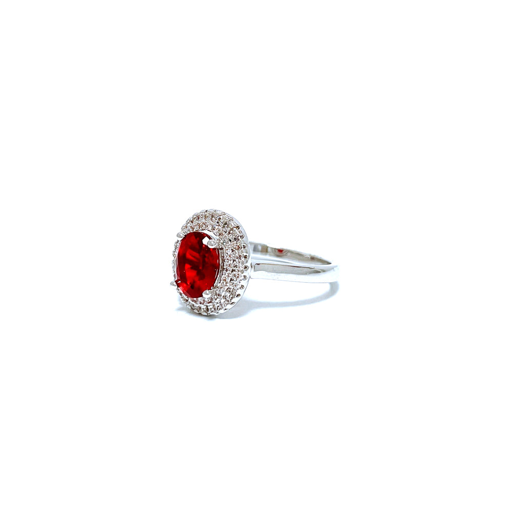 BMR84714RD - Oval Cut Halo - Engagemet Ring