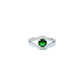 BMR84747GR - Round Cut Swirl Halo - Engagemet Ring
