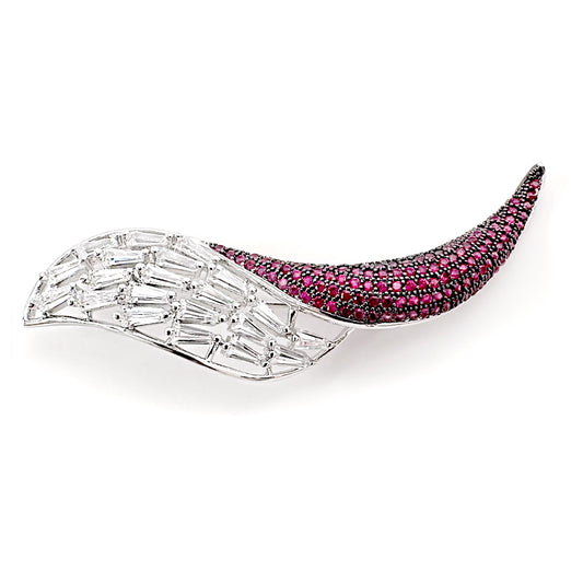BMC88133 - Crescent Leaf - Brooch