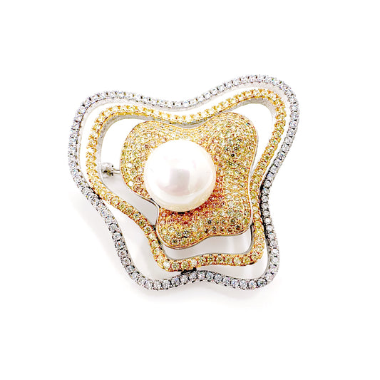 BMC88147 - Alien Flower - Brooch